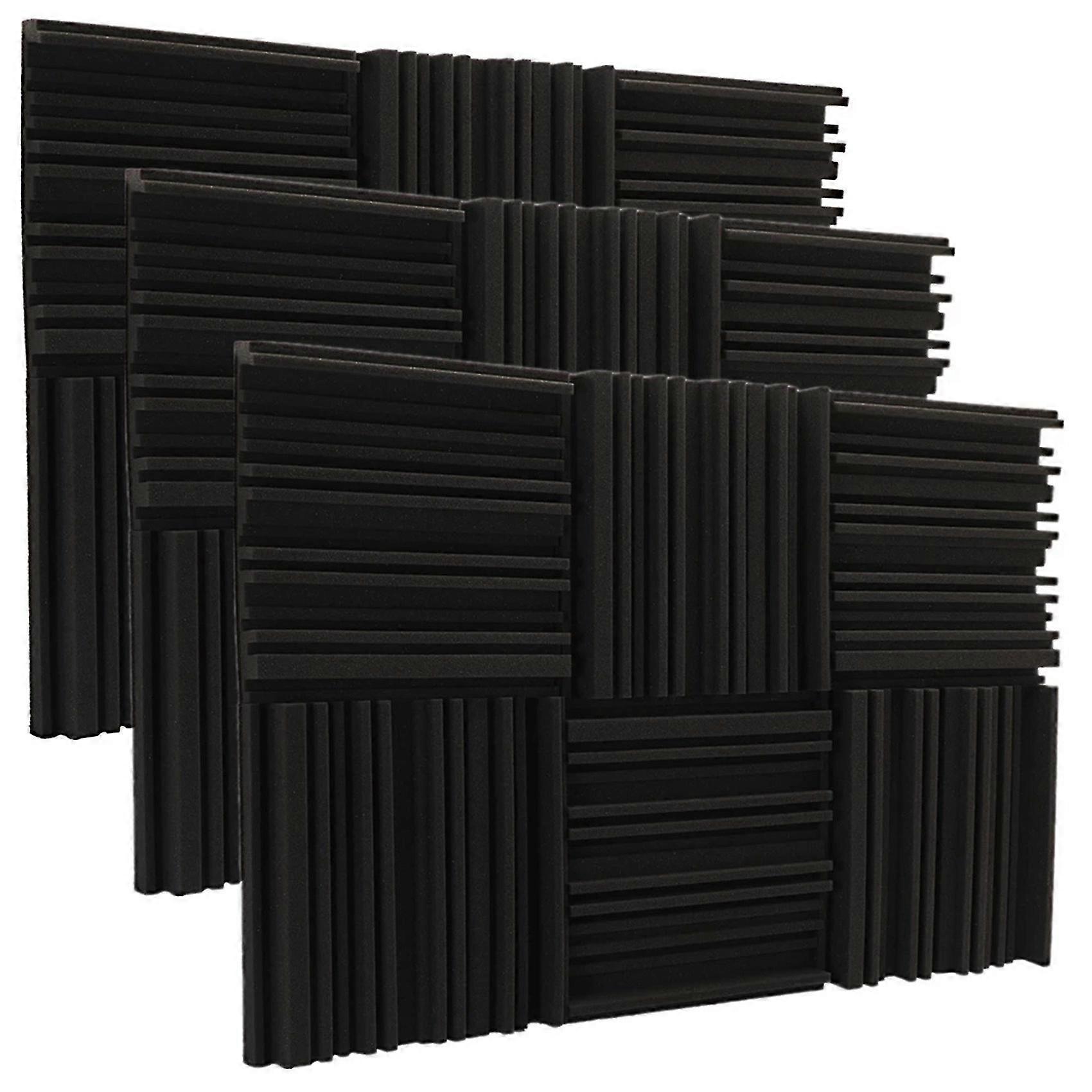 Studio Acoustic Foam Panels Soundproof Sponge Diffusers Drum Room Absorption Treatment Wall Sound F
