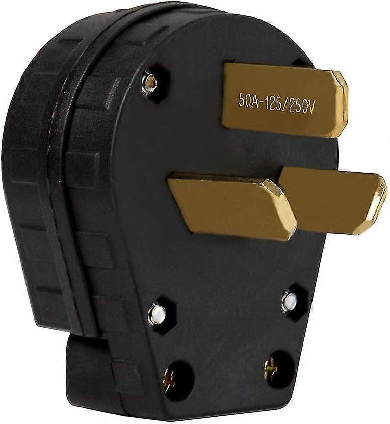 3 Pole 3 Wire Grounding Straight Blade Plug For Dyer And Ranges