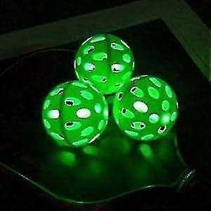 Glow In The Dark Pickleball Balls: Led Light Up Pickleball Ball, Usapa Standard Outdoor 40 Holes Pickleballs With Green Light 4 Pack Led Light Up Pick