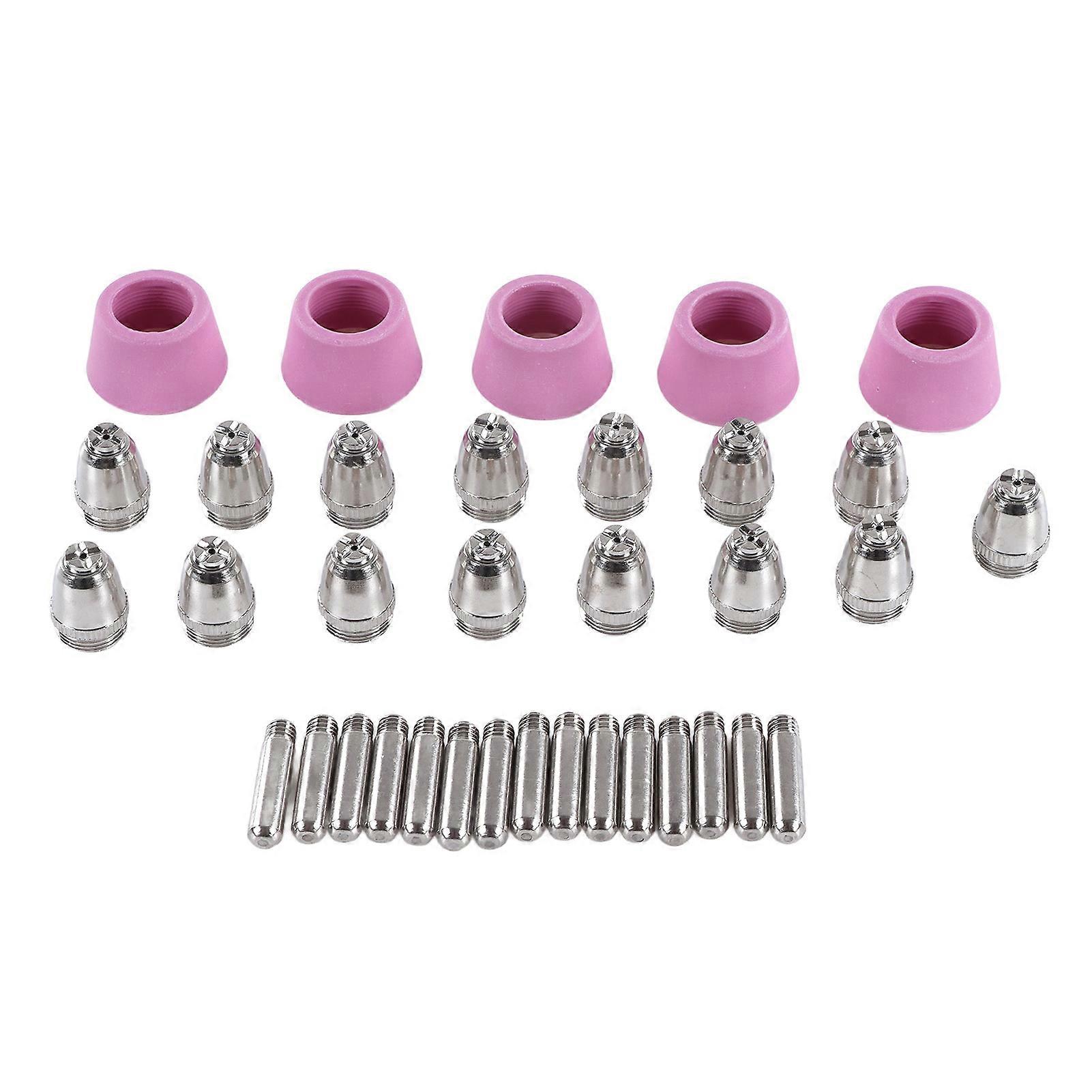 35 Pcs Plasma Consumables Kit Brass Plasma Cutter Torch Consumables Kit for SG55 AG60