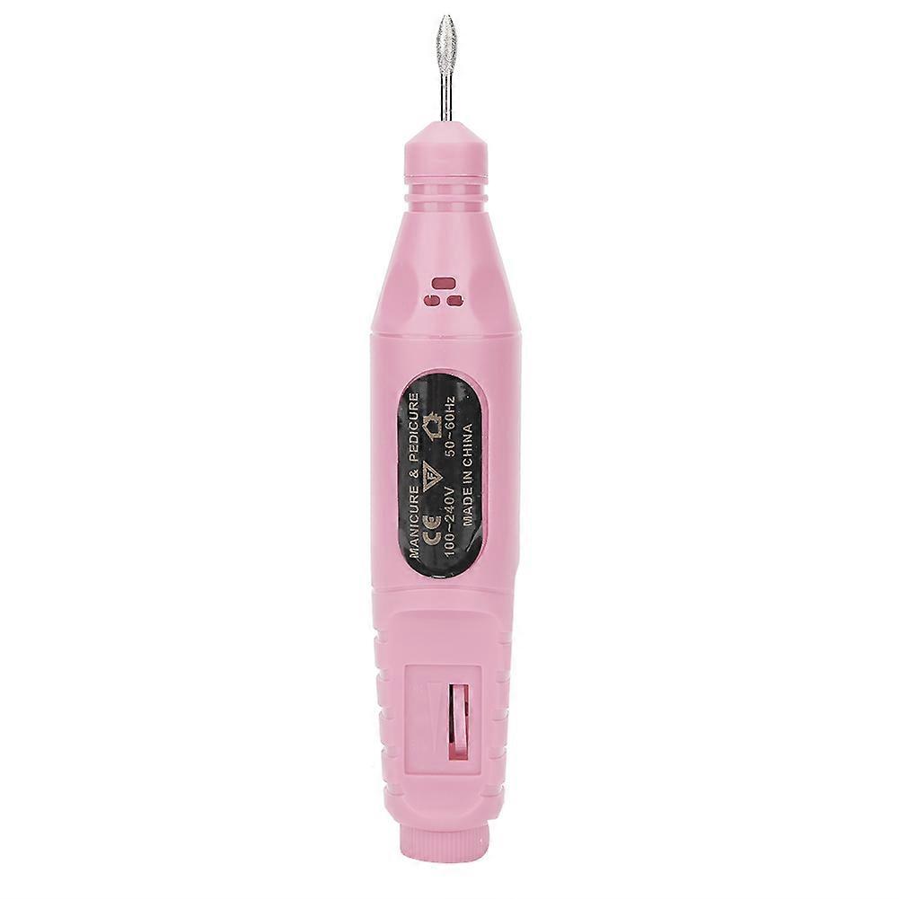 USB Portable Electric Nail Drill Machine Nail Drill Manicure Nail Polisher Tool KitPink USB
