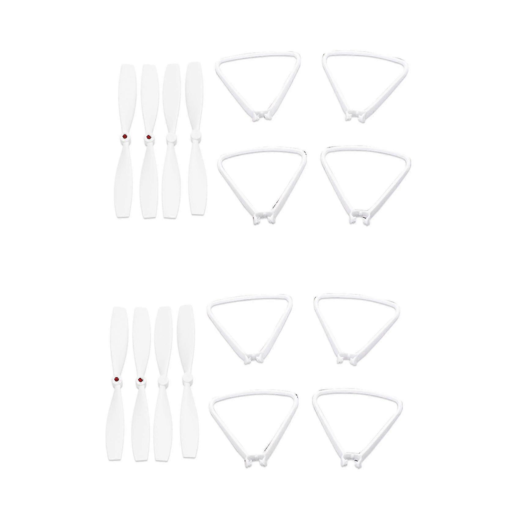 8x Propeller And Propeller Guard Protection Ring Part Compatible With Drone Mi