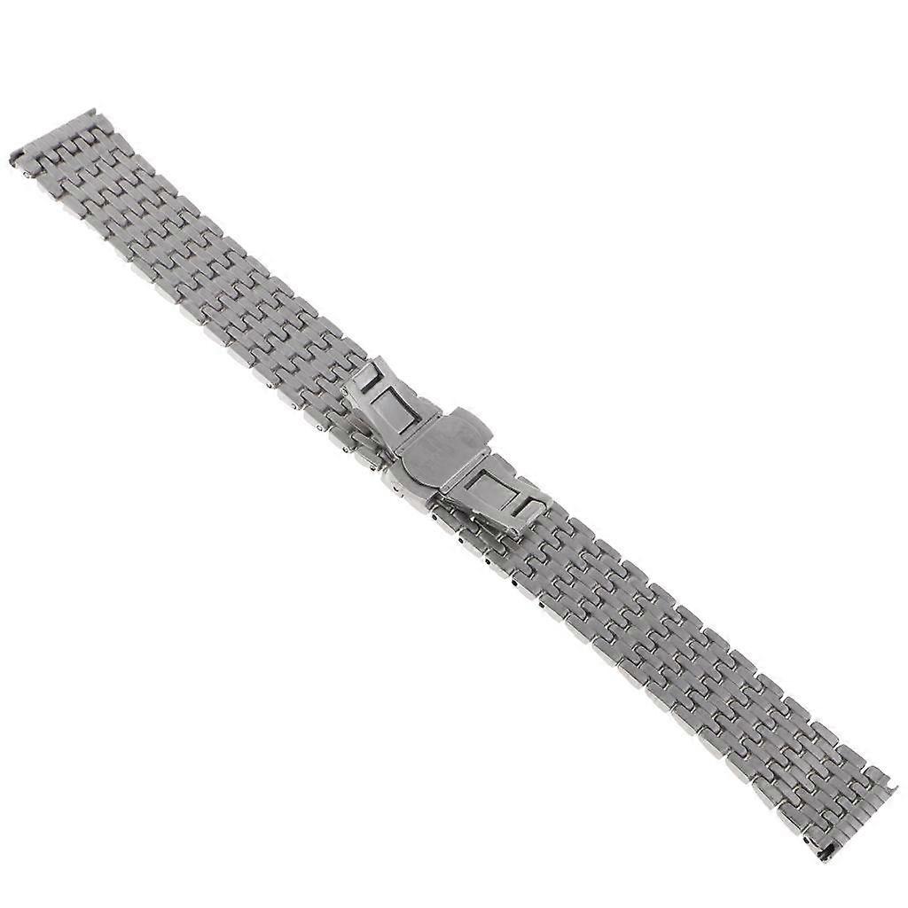 22mm Quick Release Watch Strap Solid Stainless Steel Band Replacement Luxury - Silver, 22mm