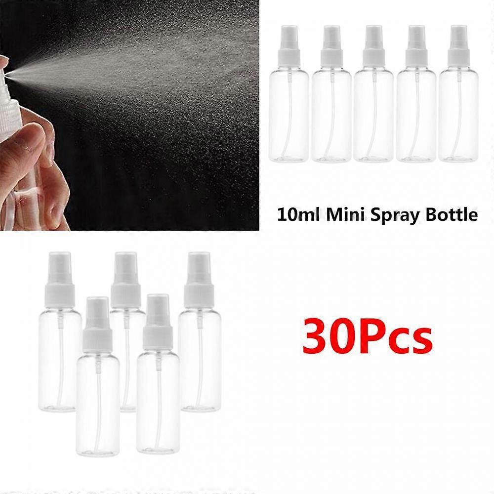 30x Transparent Refillable Empty  Refillable Fine Mist Sprayer  10ml