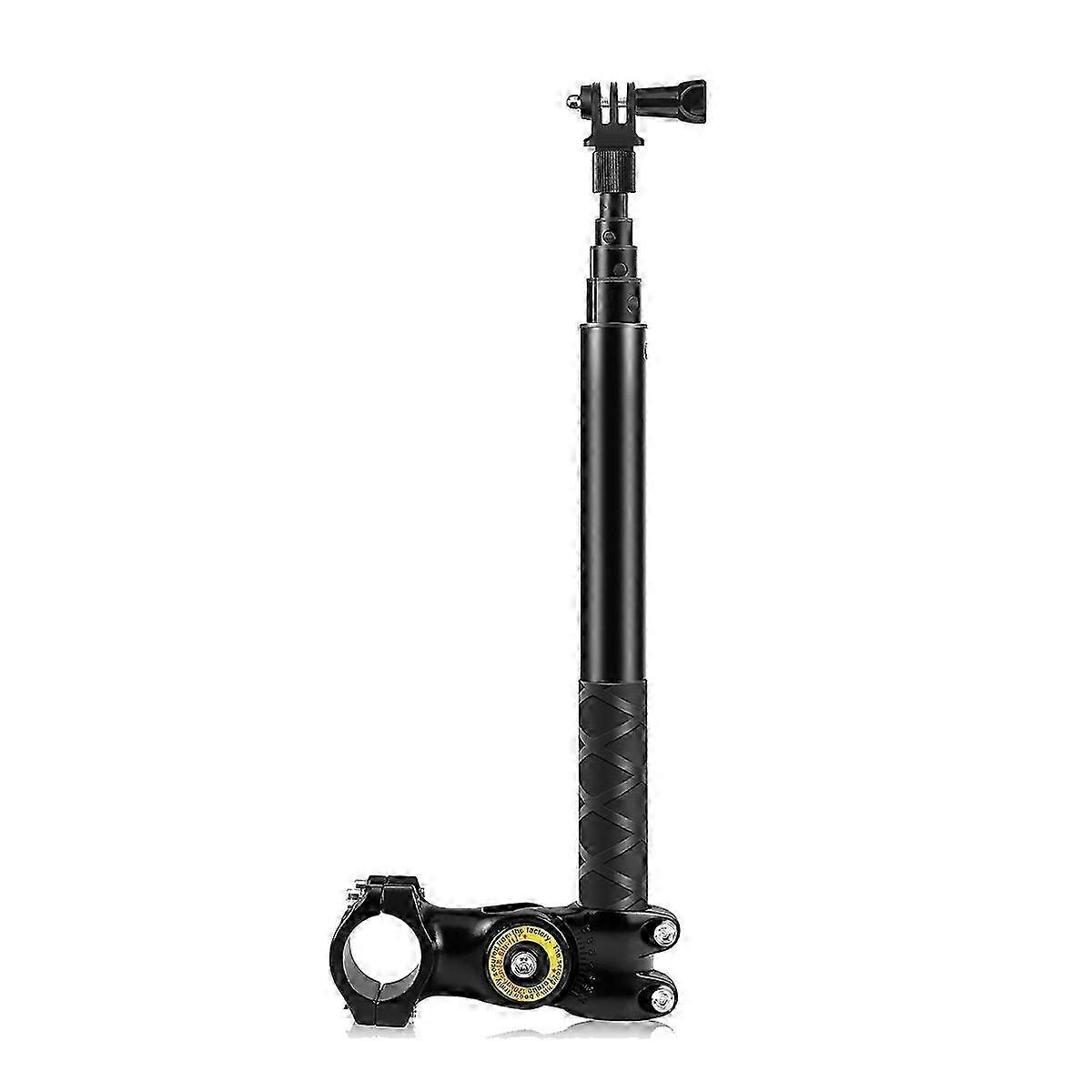 Motorcycle Bicycle Handlebar Fixture Phone Camera Mount Bracket Adapter & Monopod Stand for Insta 3