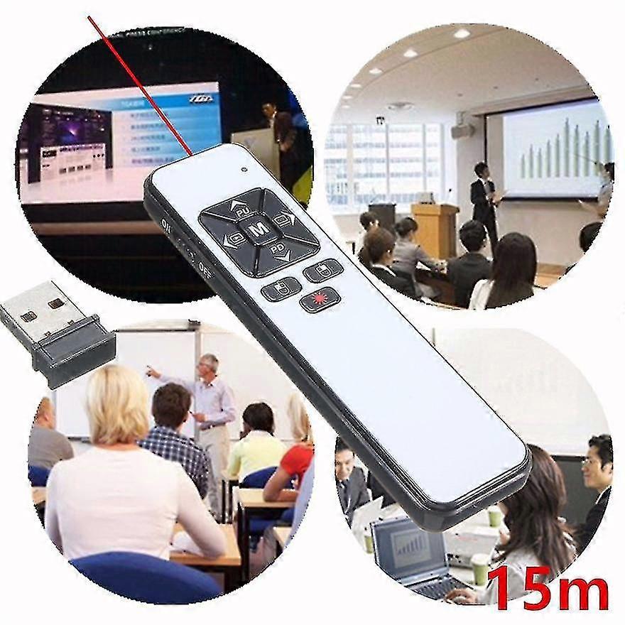 Télécommande Présentation Pointeur Laser PowerPoint Sans Fil Enseigner 2.4GHz