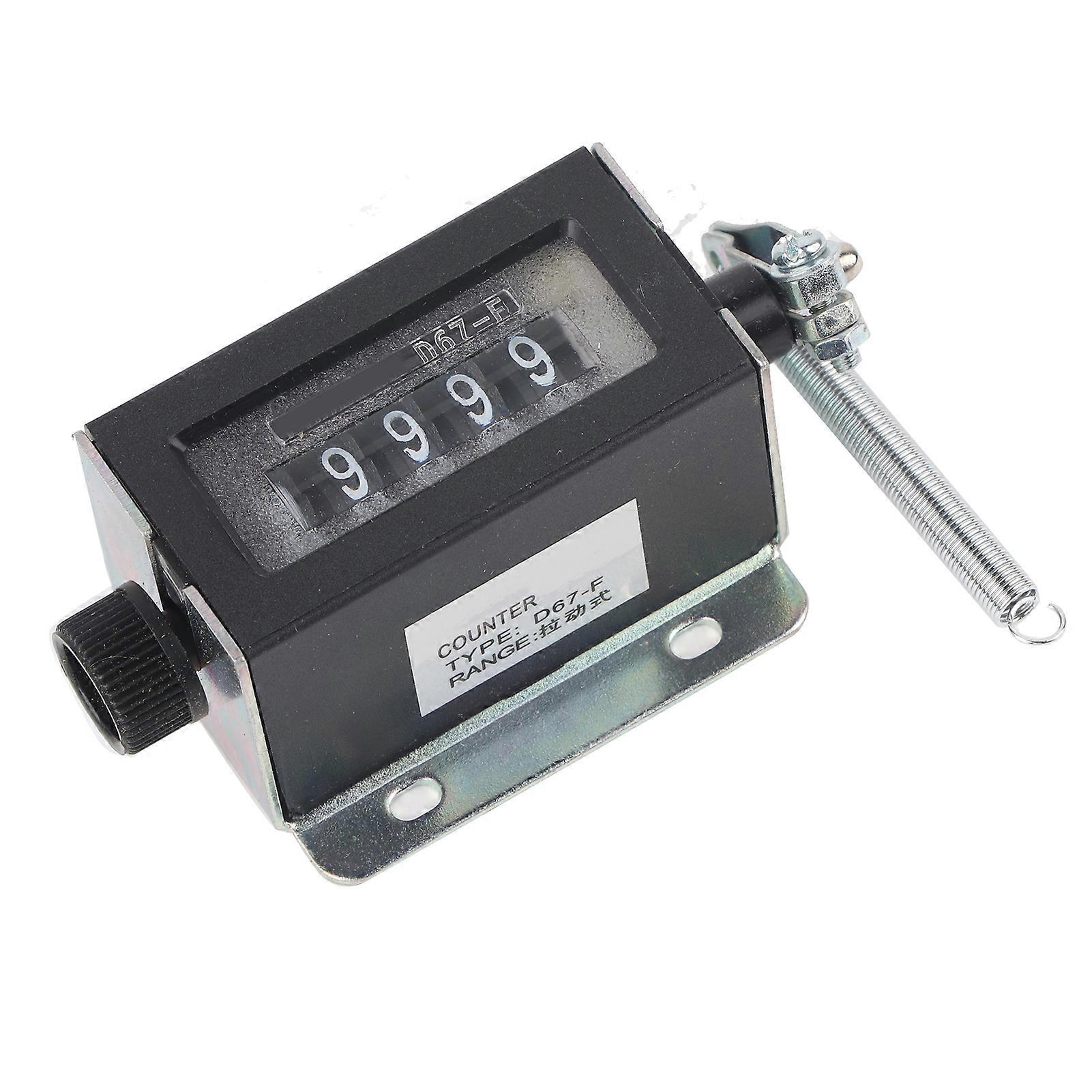 Belmei D67F 5 Digit Mechanical Resettable Manual Hand Pull Stroke Tally Counter