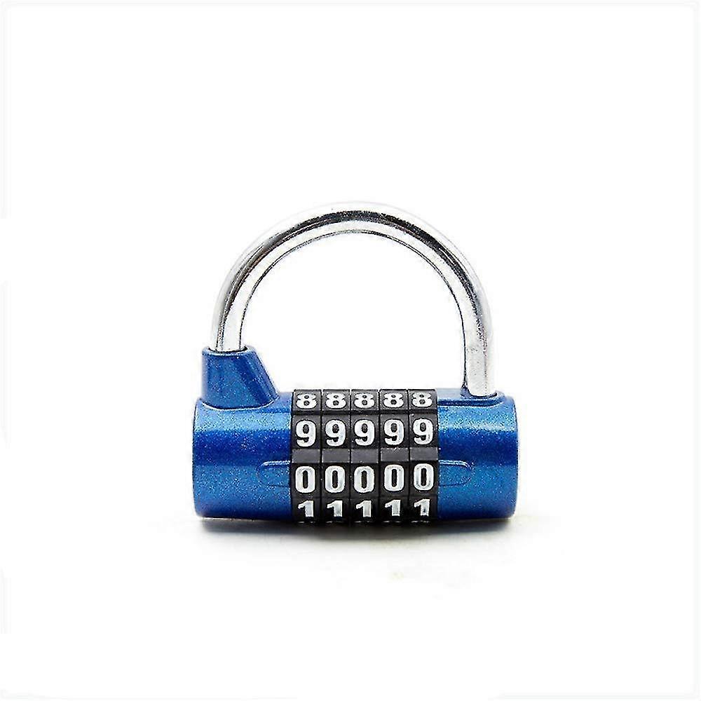 Large Size Five 5digit Code Lock, Gym Cabinet Padlock, Club Dormitory Door Antitheft Code Padlock