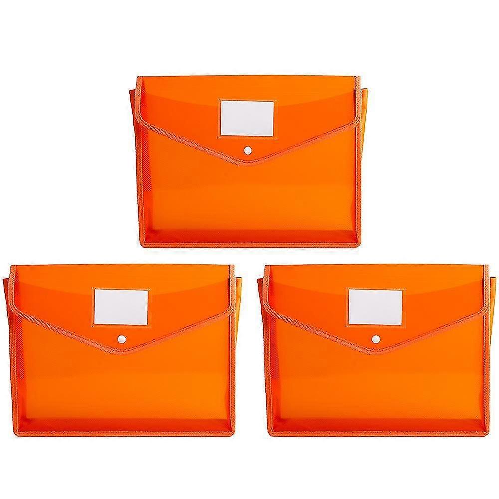 3 Packs Plastic File Folder  Envelopes Expanding File Wallet Document