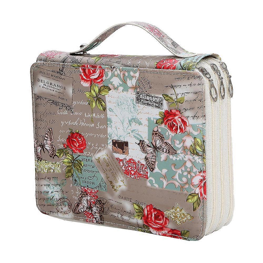 Portable Colored Slots Pencil case Organizer with Printing Pattern Colored Pencils