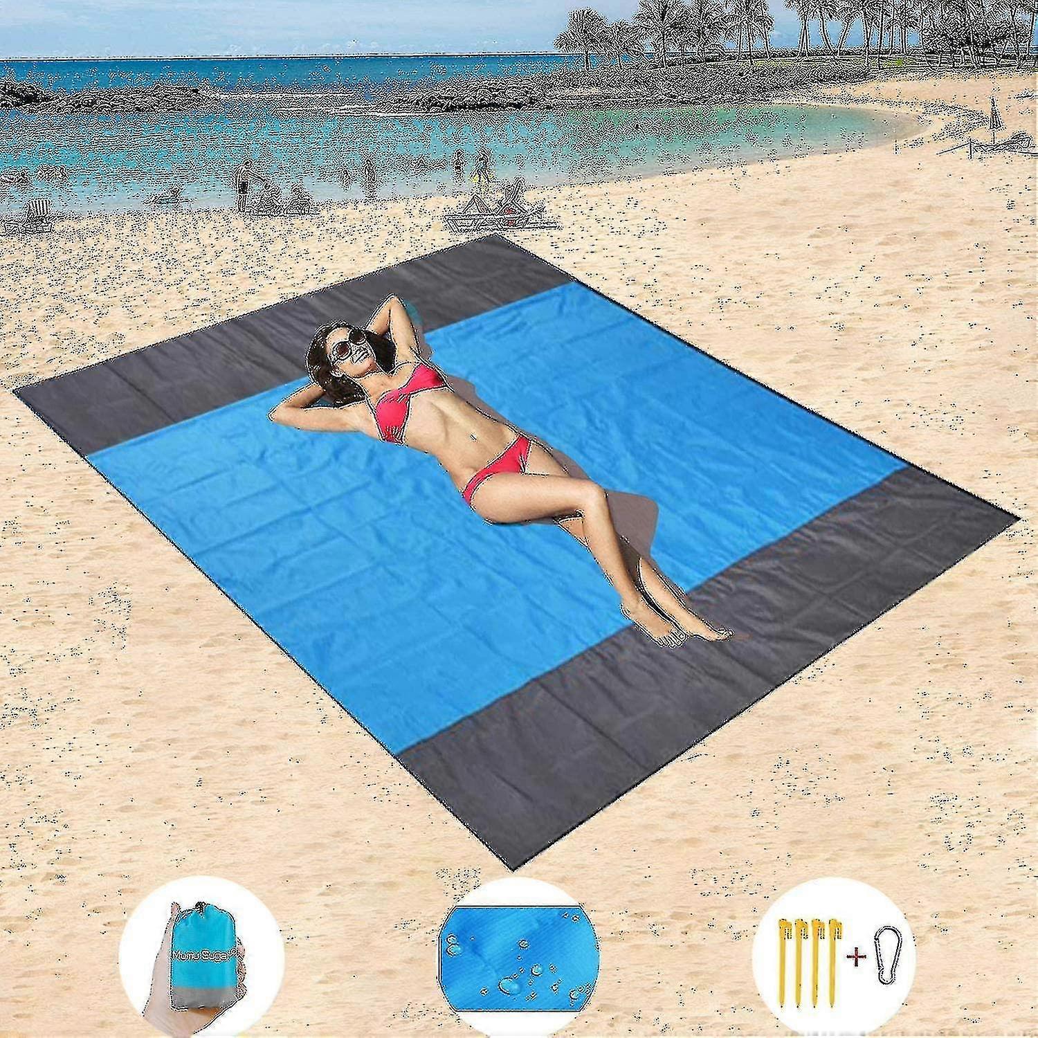 Outdoor Beach Mat Picnic Mat Outing Spring Outing Portable Cooking Camping Portable Lightweight Folding Cookout