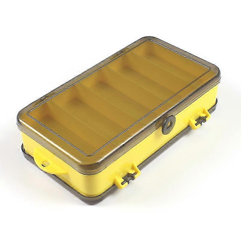 Fishing Accessories Storage Boxes, Plastic Bait Storage Box, Double Sided Bait Box, Fishing Terminal Tackle Storage Box For Fishing Hook, Float1pcsyel