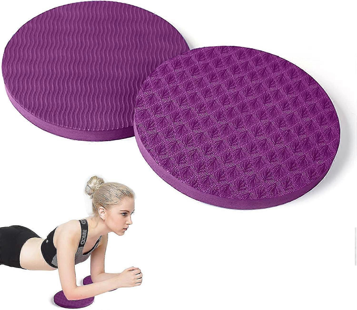 Yoga Knee Pads, Yoga Knee Pad Cushion, Yoga Pad For Knees, Hands, Wrists And Elbowspurple2 Pcs