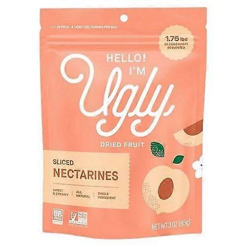 Hello I'm Ugly Sliced Nectarines 干果,3 盎司(12 盒装)