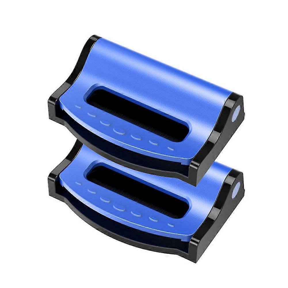 Adjustable Car Safety Belt Buckle Clips, 2pcs - Blue