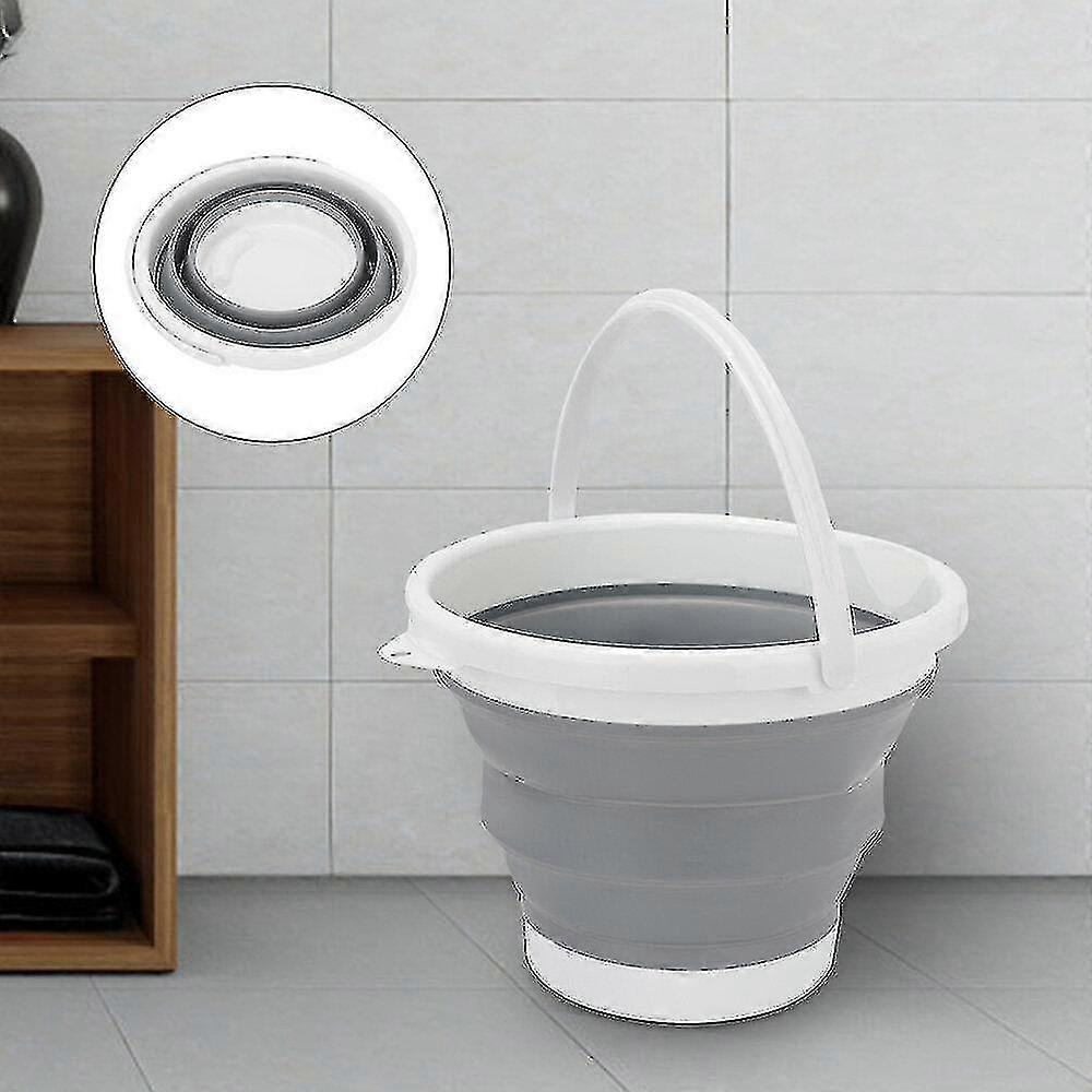 Buckets Collapsible Folding Bucket Camping Carrier Kitchen Plastic Silicone