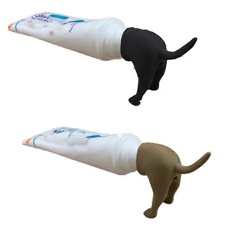 Pooping Dog Butt Toothpaste Topper, Pooping Dog Butt Toothpaste Squeezer Topper Prank Gift