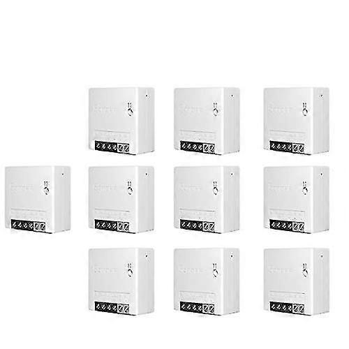 Sonoff 10 Pack Mini Two Way Smart Switch, Small Driver, Timer, Light Switch, Remote Control Module With Alexa-8