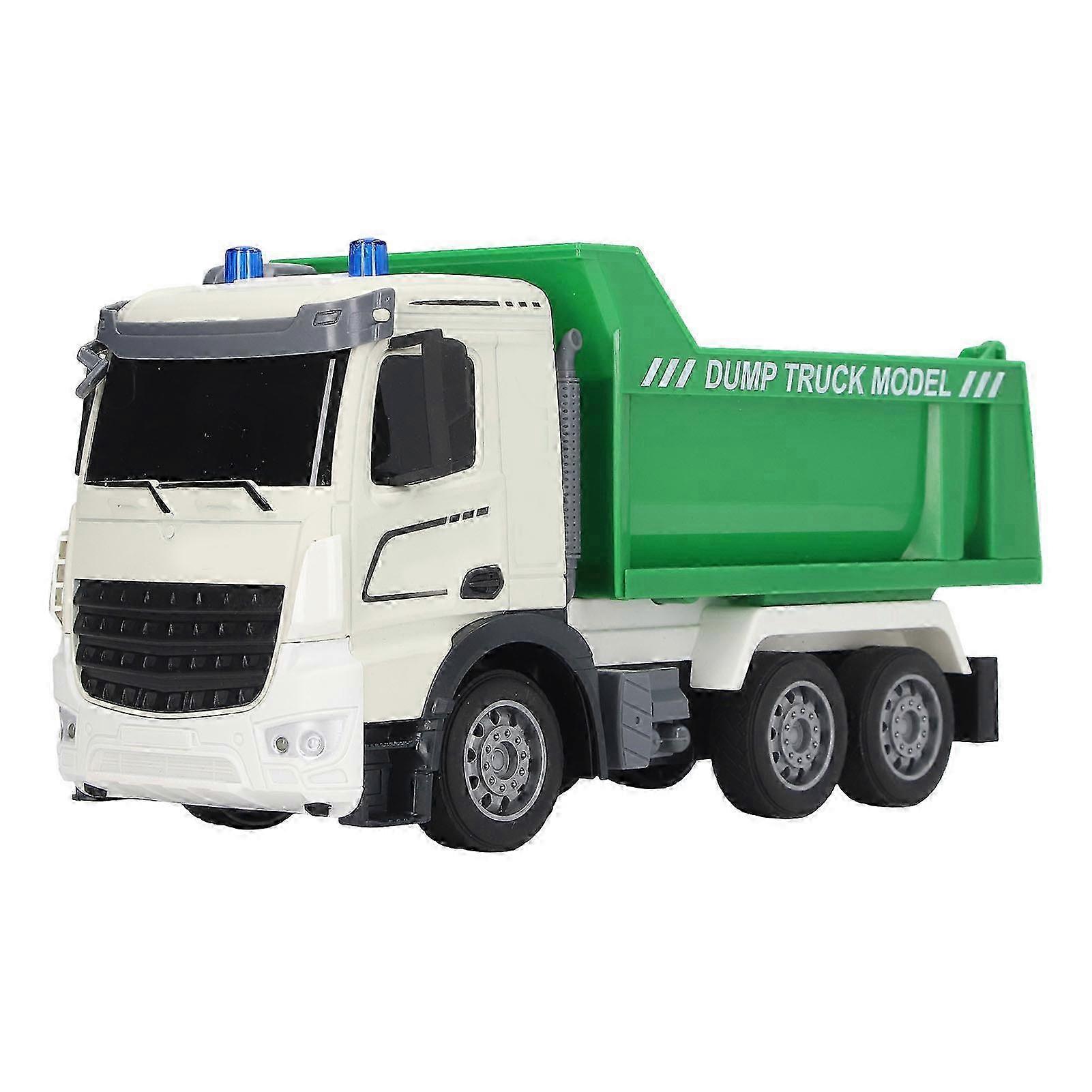 Garbage Truck Toy Remote Control with Light Sound High Simulation Rechargeable Sanitation Model