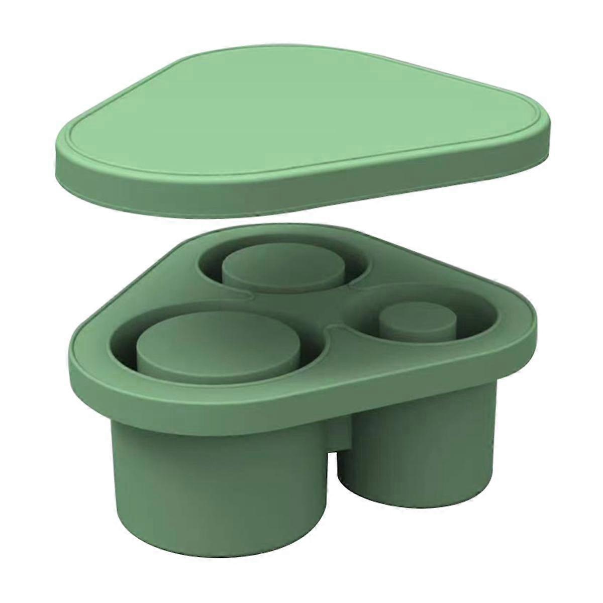 Ice Cube Trays with Lids for Cup,Cylinder Silicone Ice Cube Trays for Freezer,Silicone Ice Mold for Freezer-A