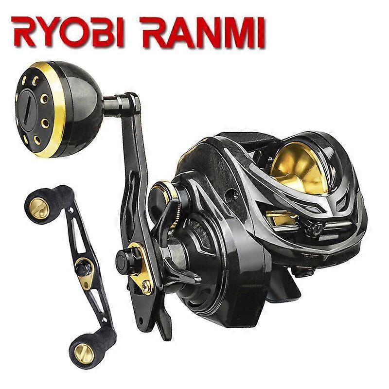 بكرات Baitcasting الألومنيوم 16 كجم ماكس سحب Baitcaster عالية السرعة ، بكرة مقبض مزدوج للمياه العذبة والمياه المالحة