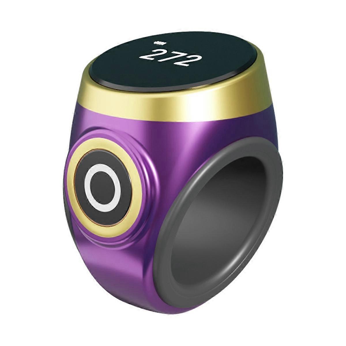 Hand Press Electronic Digital Counting Counter Ethnic Style Portable Points Rechargeable Ring Ring Idea Tally Counter-D