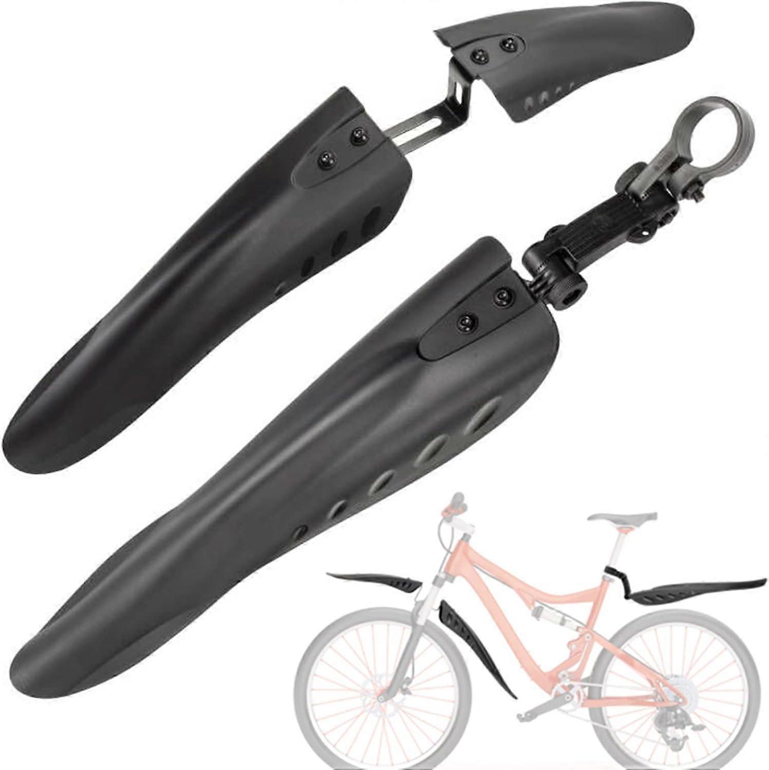 Bisiklet Çamurluk Seti, Evrensel Tam Kapak Kalınlaştırmak Genişletmek Bisiklet Çamurlukları Seti ile 27ft DIY Yansıtıcı Bant, Ön ve Arka Çamurluk Ayarlanabilir Bisiklet Çamurluk