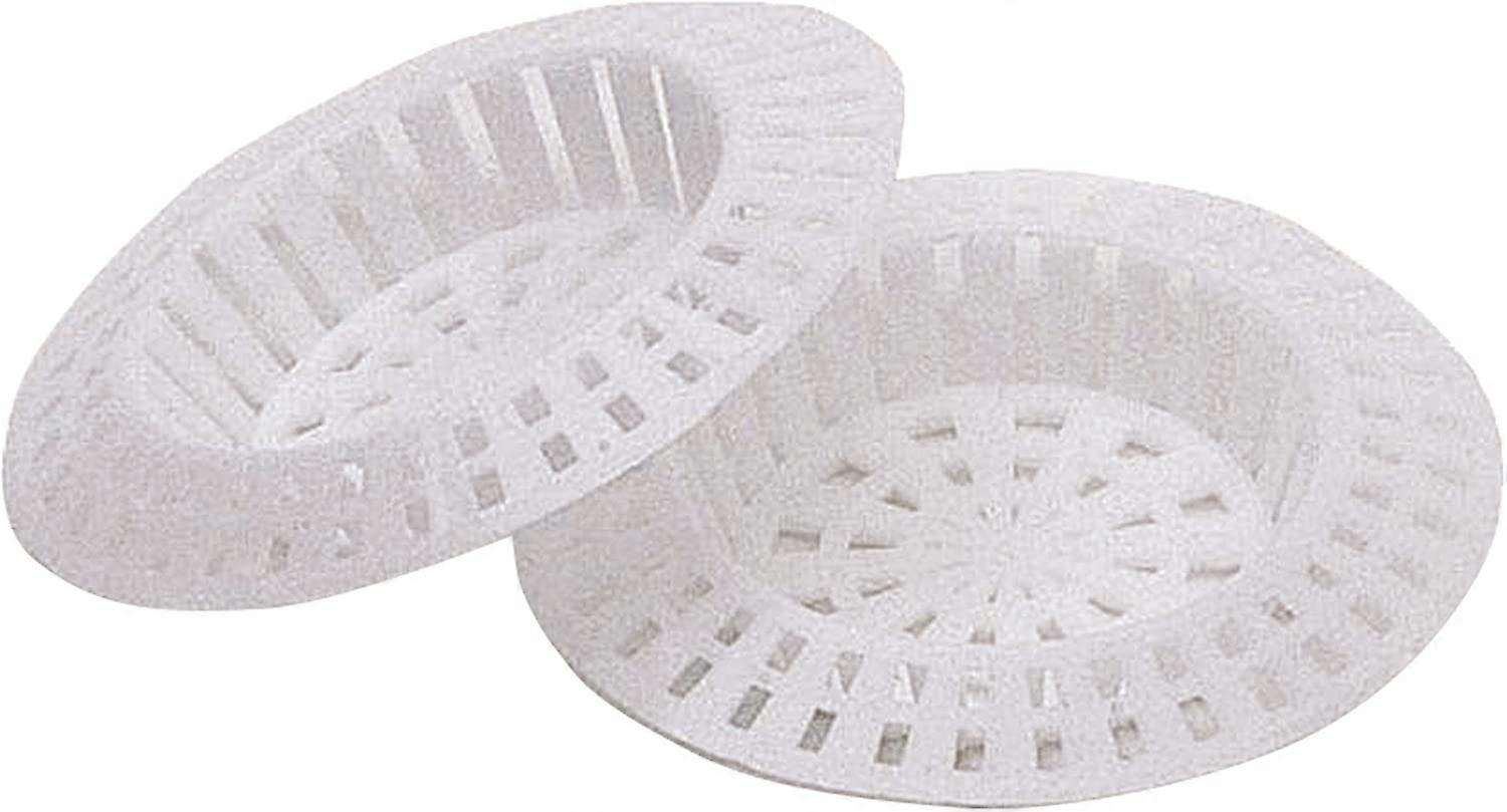 Handfat Sil / Avlopp Hårfångare Set, Plast, 4-pack, Vit