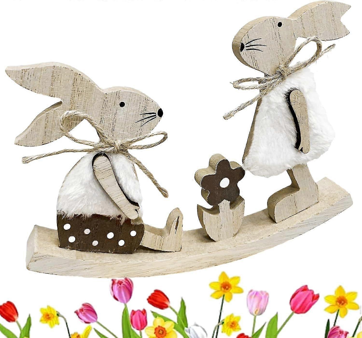 Lapin de Pques Dcorations, Ornements d'Artisanat Lapin en B