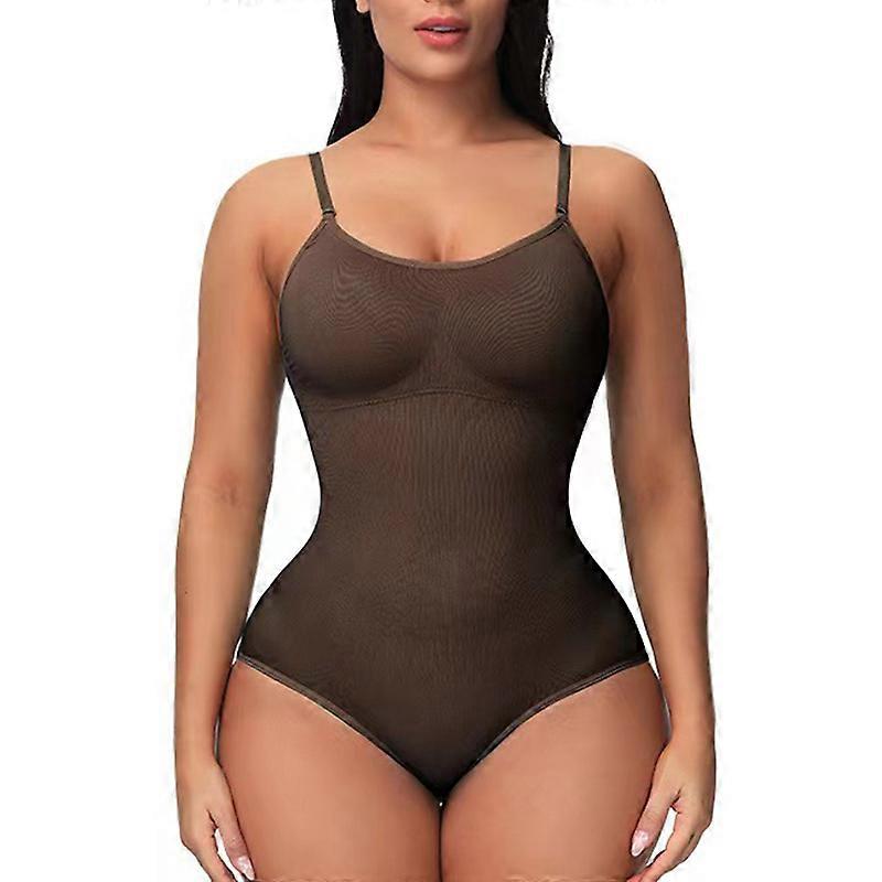 Bodysuit Shapewear Women Clear Strap Padded Push Up Corset Slimming Sheath Butt Lifter Push Up Thigh Slimmer Abdomen Shapers