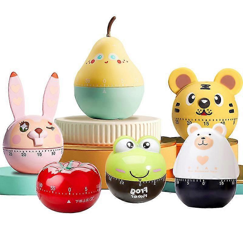 Kitchen Timer Cartoon-shaped Novel Mechanical Cute Timer With Loud Alarm For Kids