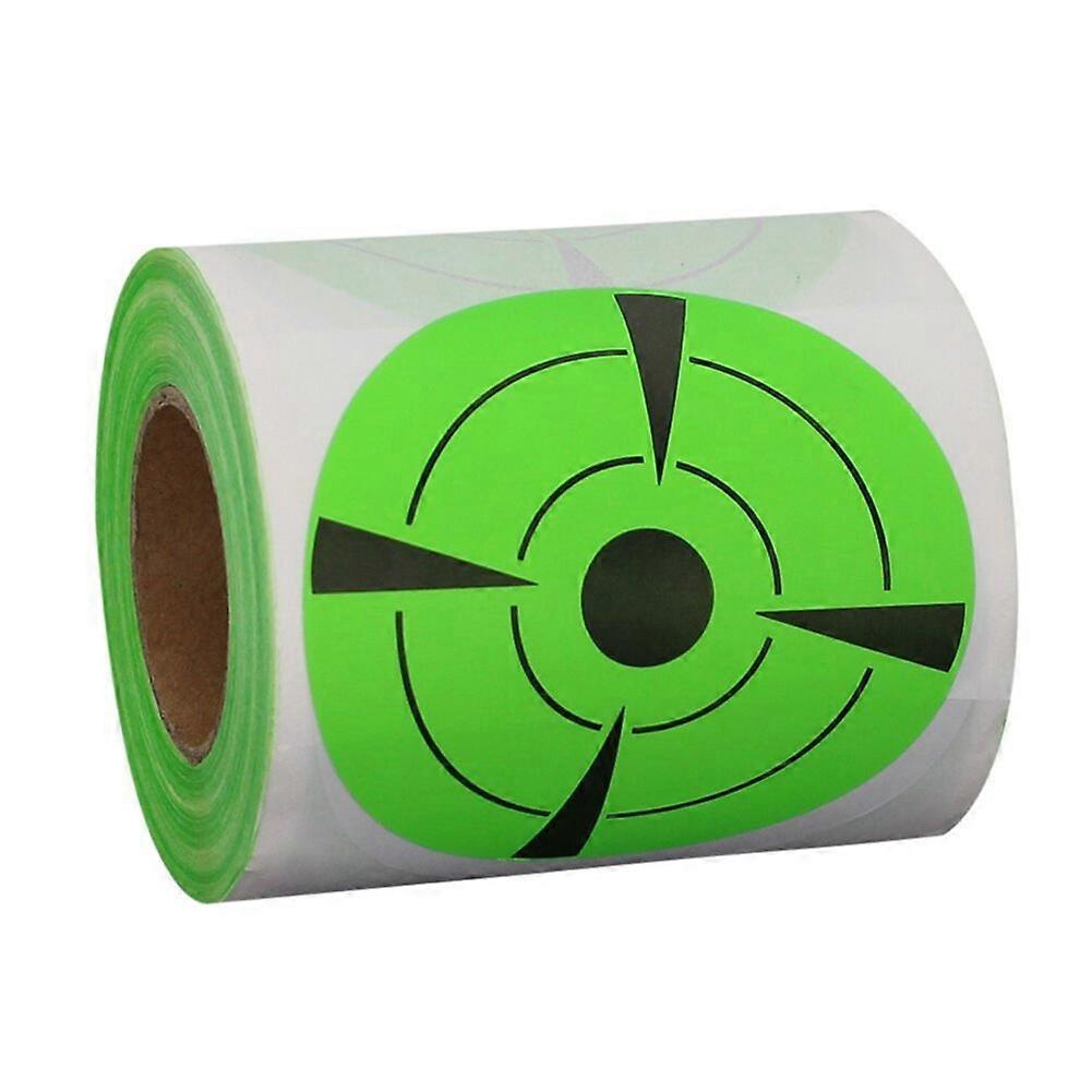 125pcs 7.5cm Splatter Target Stickers - Black & Green Shooting Exercises Set