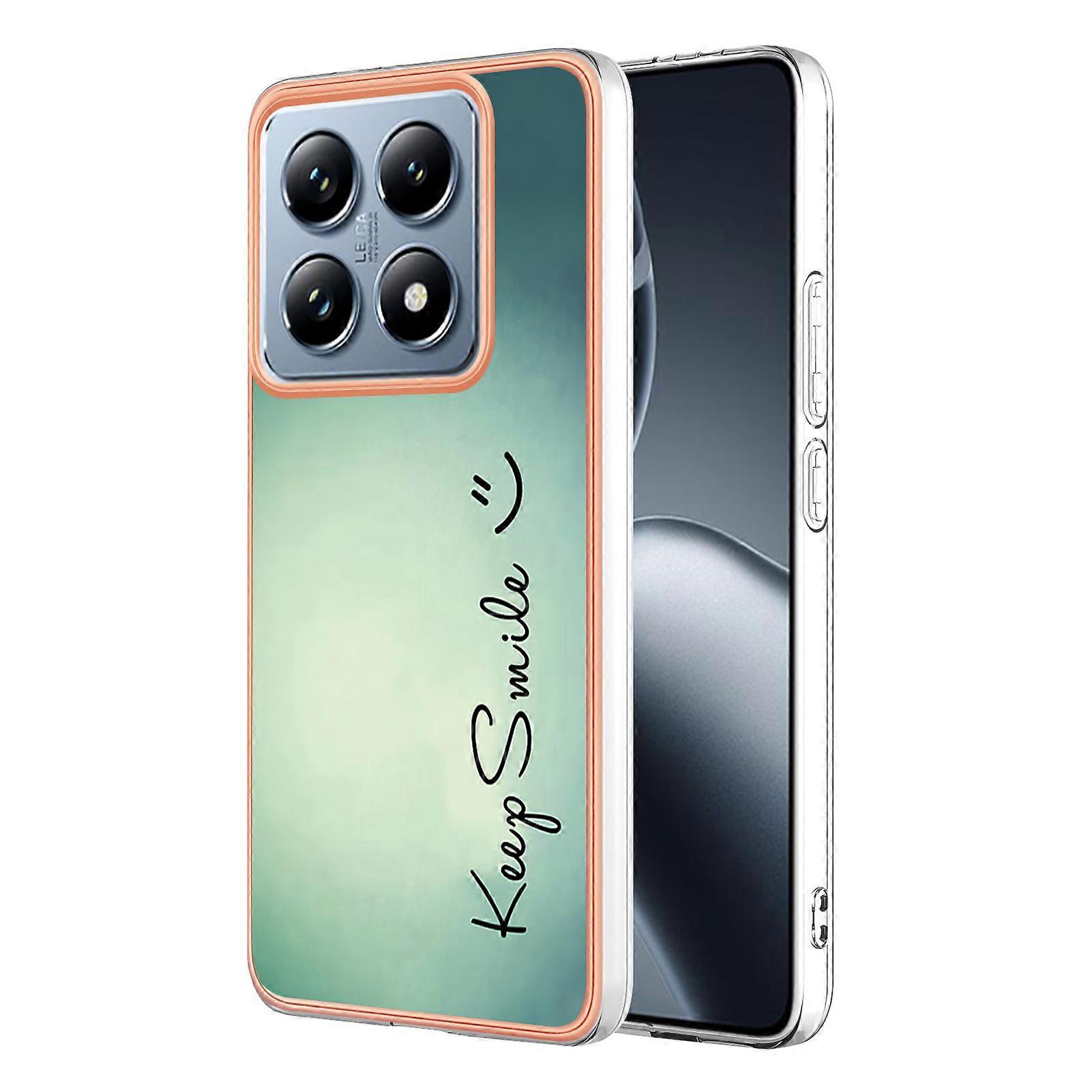 For Xiaomi 14T Case IMD-D Pattern Printing 2.0mm TPU Phone Back Cover
