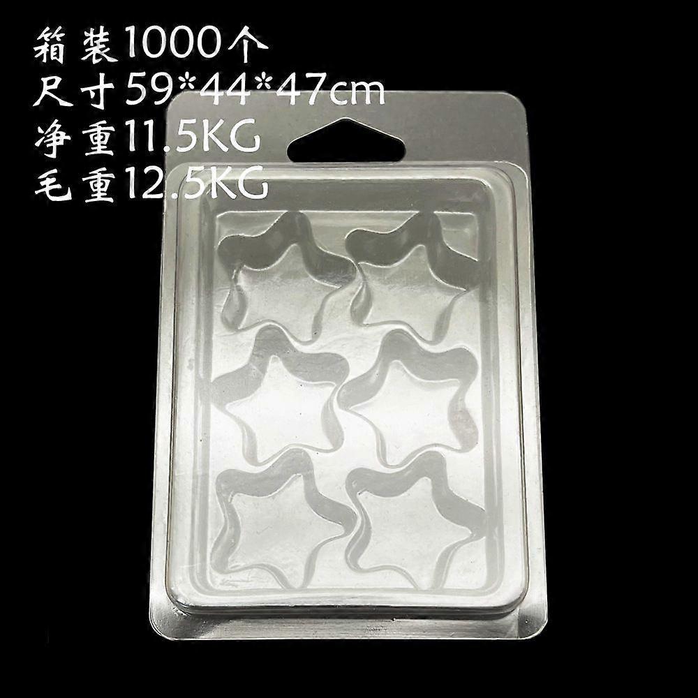 50pcs Empty Packing Boxes Multi-function Packing Boxes Transparent Candle Molds