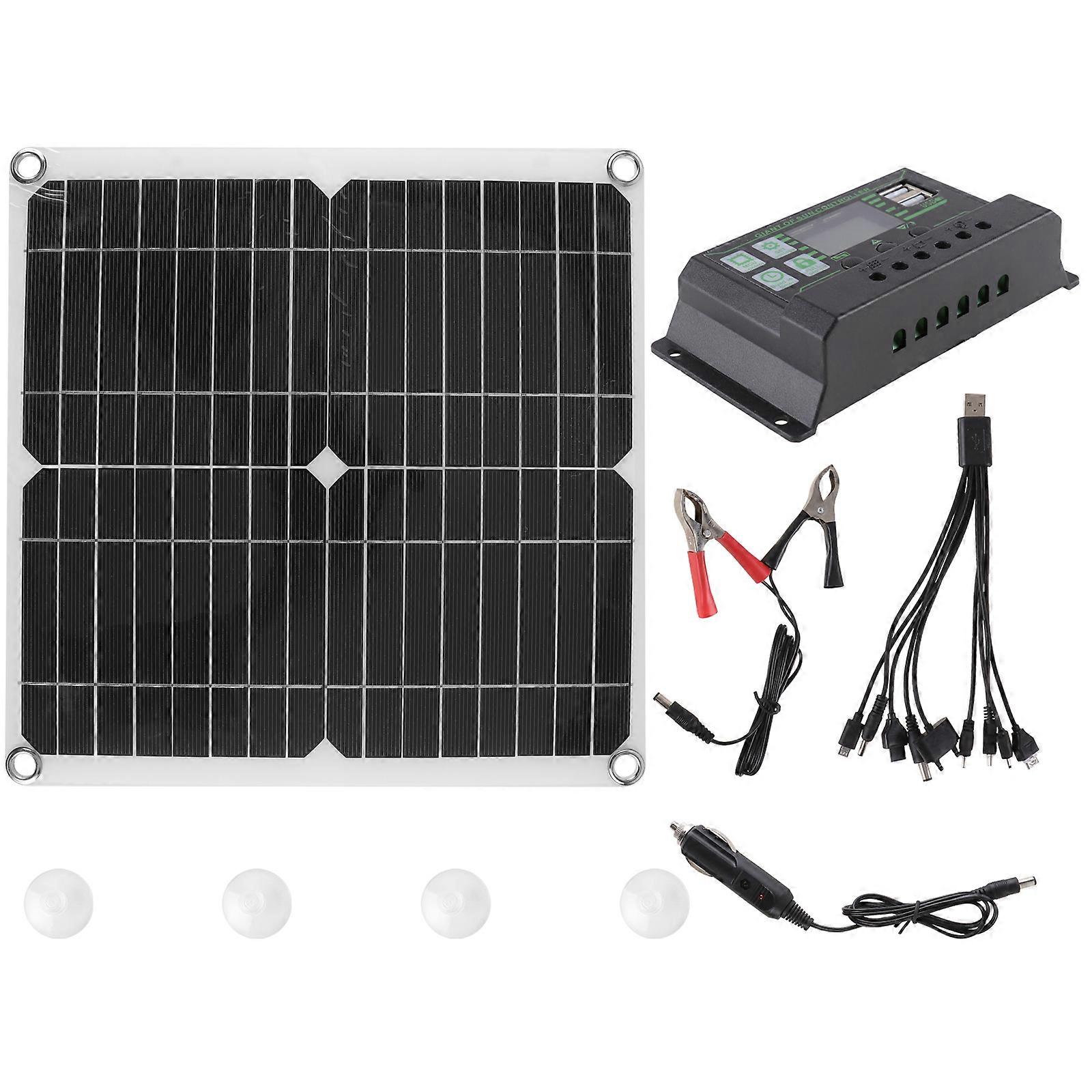 1 ensemble 200W panneau solaire extérieur panneau solaire en silicium monocristallin