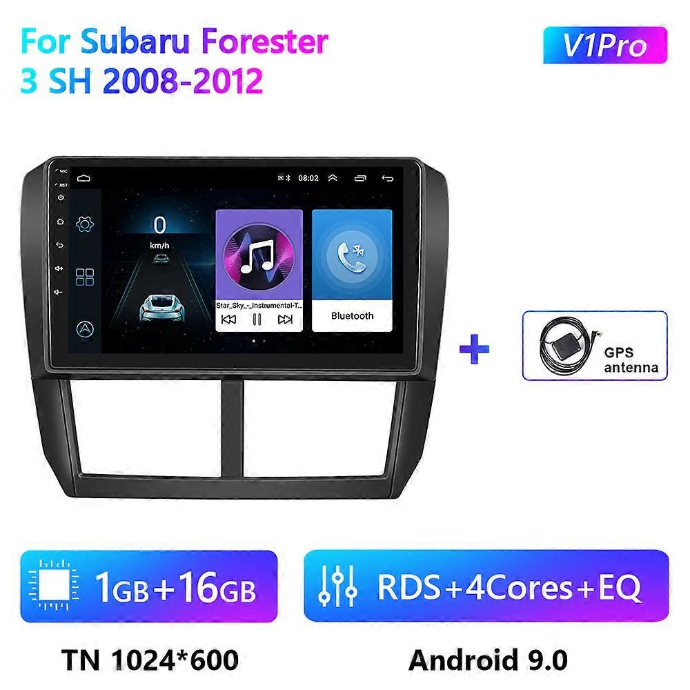 Podofo 2din Android Car Radio For Subaru Forester 3 SH 2008-2012 9" 4G+WiFi Multimidia Video MP5 Player Navigation GPS Head Unit