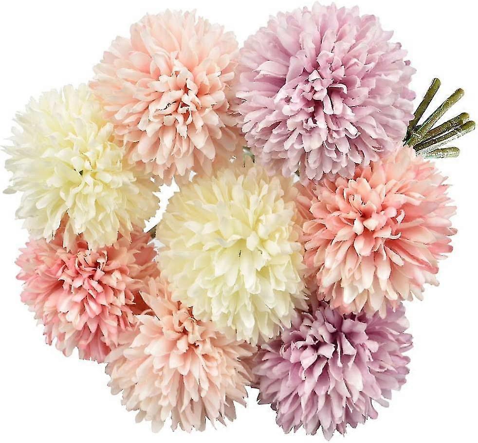 8 Pieces Gift Artificial Flowers 4 Colors Artificial Hydrangea Flowers