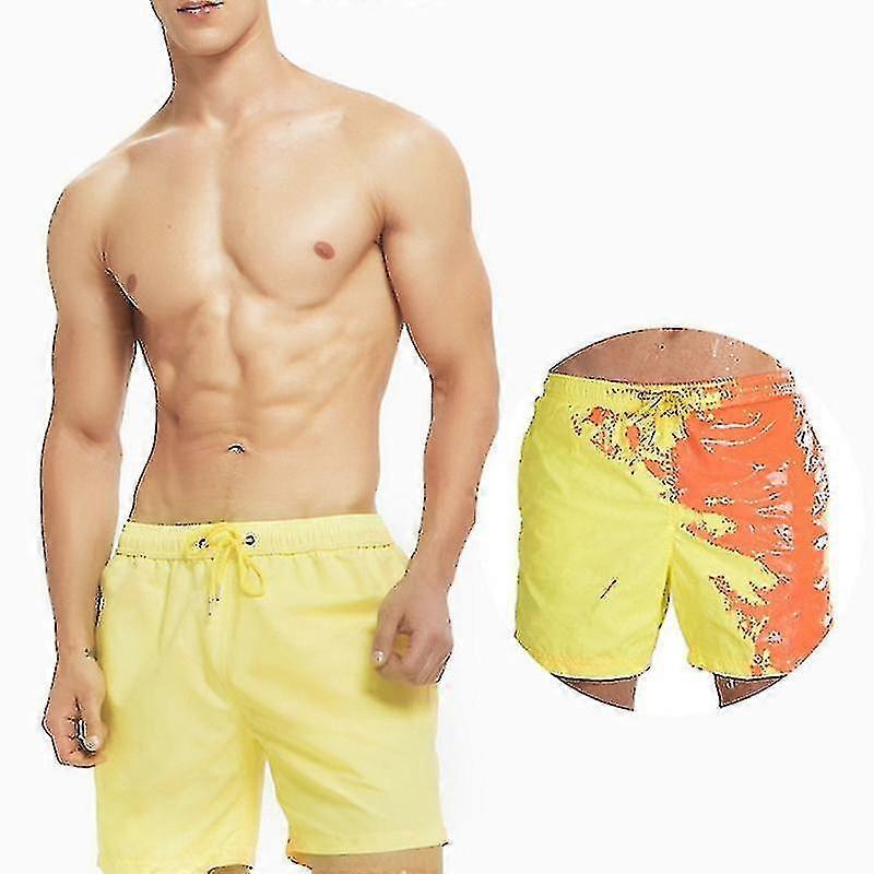 Magic Color Changing Beach Shorts Quick Dry Swimming Trunks For Adults And Kids High Quality