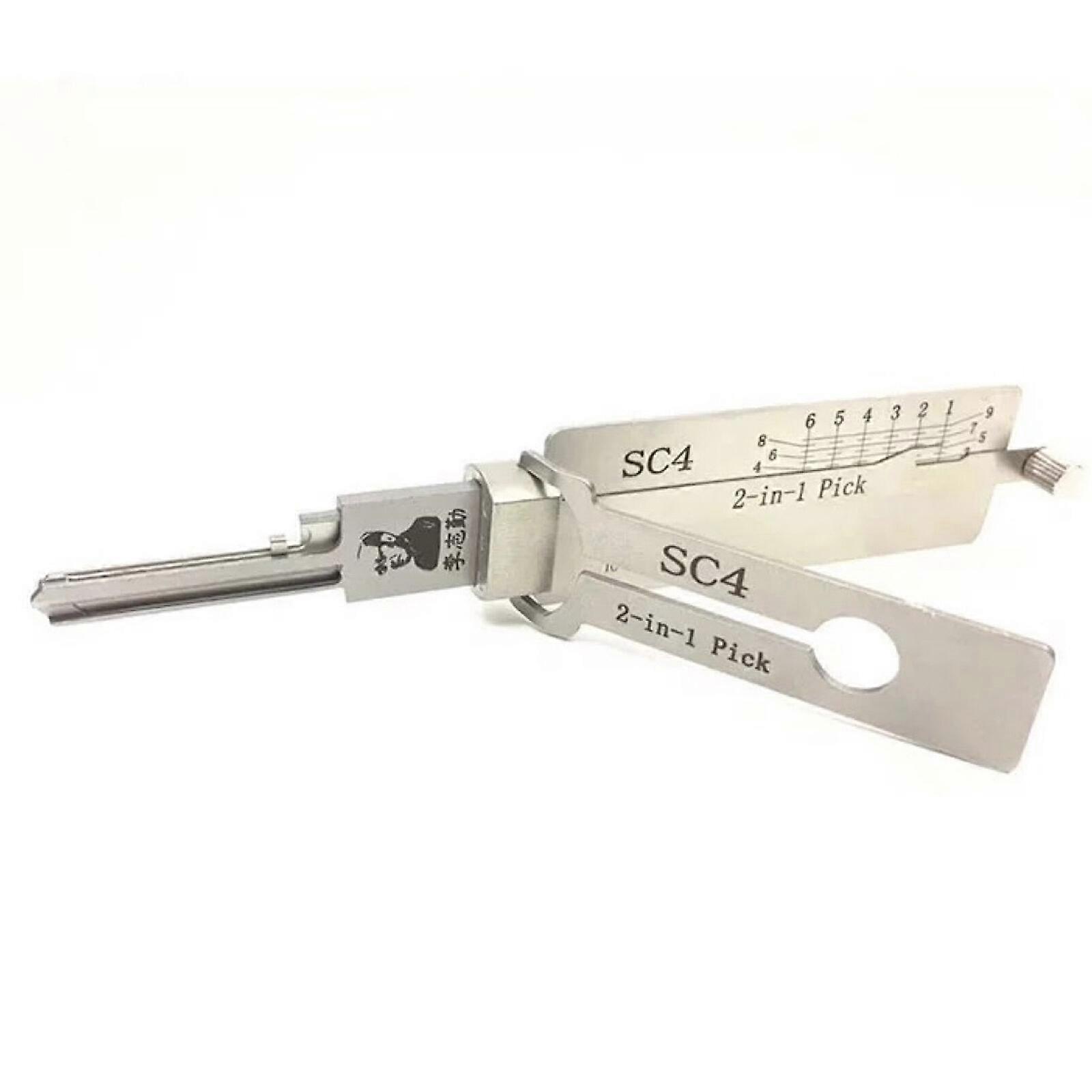 Locksmith Tool For 5 PIN Keyway Silver Metal Car Tools