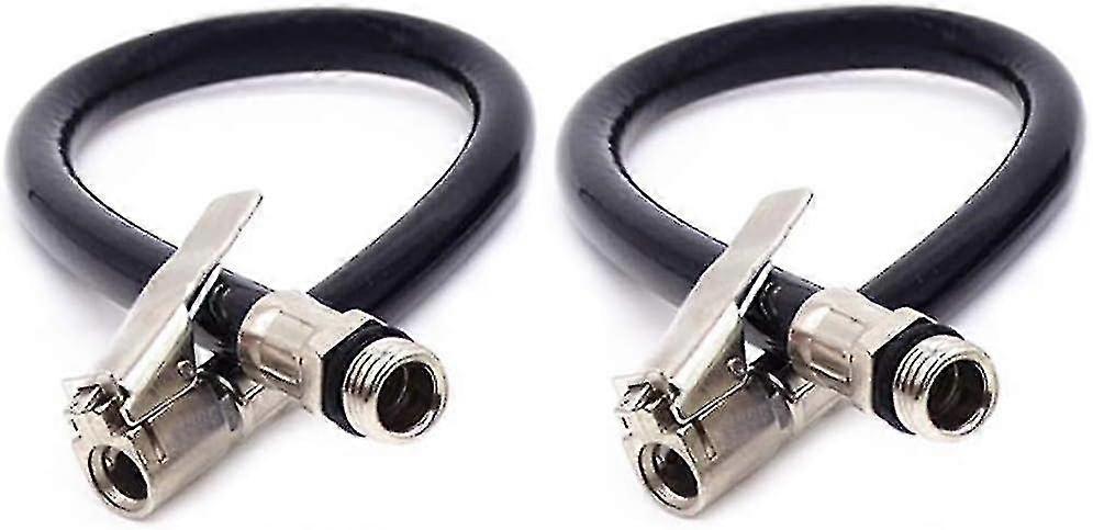 Tire Inflator Pump Hose - High Quality Rubber Hose For Vehicle Tires (2 Pieces)
