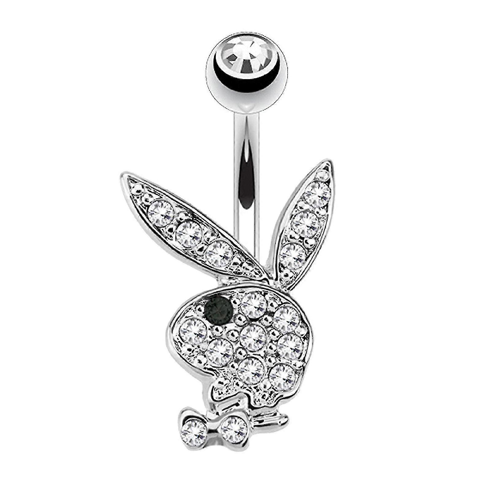 Acier inoxydable Daily Stylish Mignon Bunny Léger Sexy Cadeau Belly Button Ring