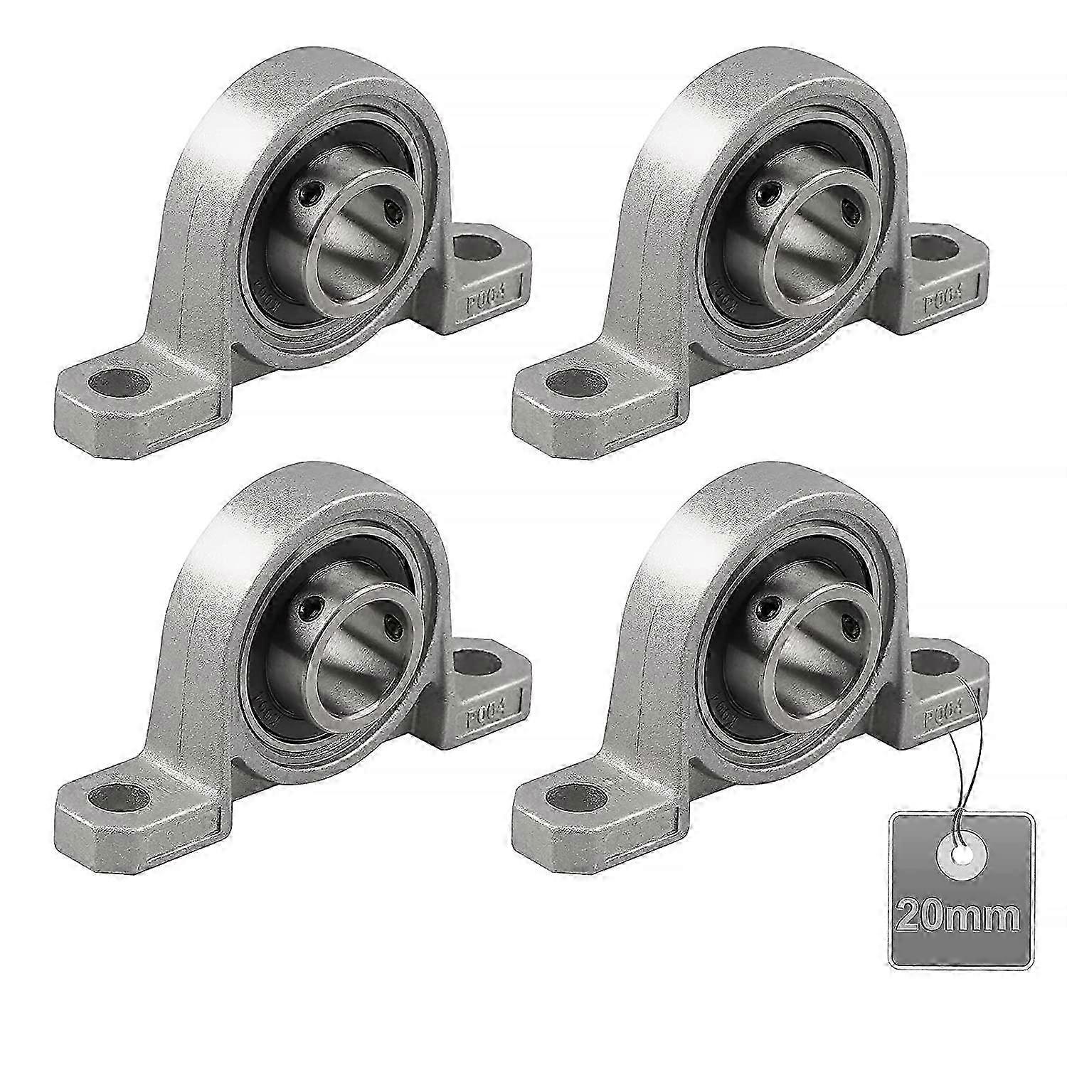4 stycken lager, lager, kullager, lager i zinklegering, lager, kullager, med massivt gjutjärn