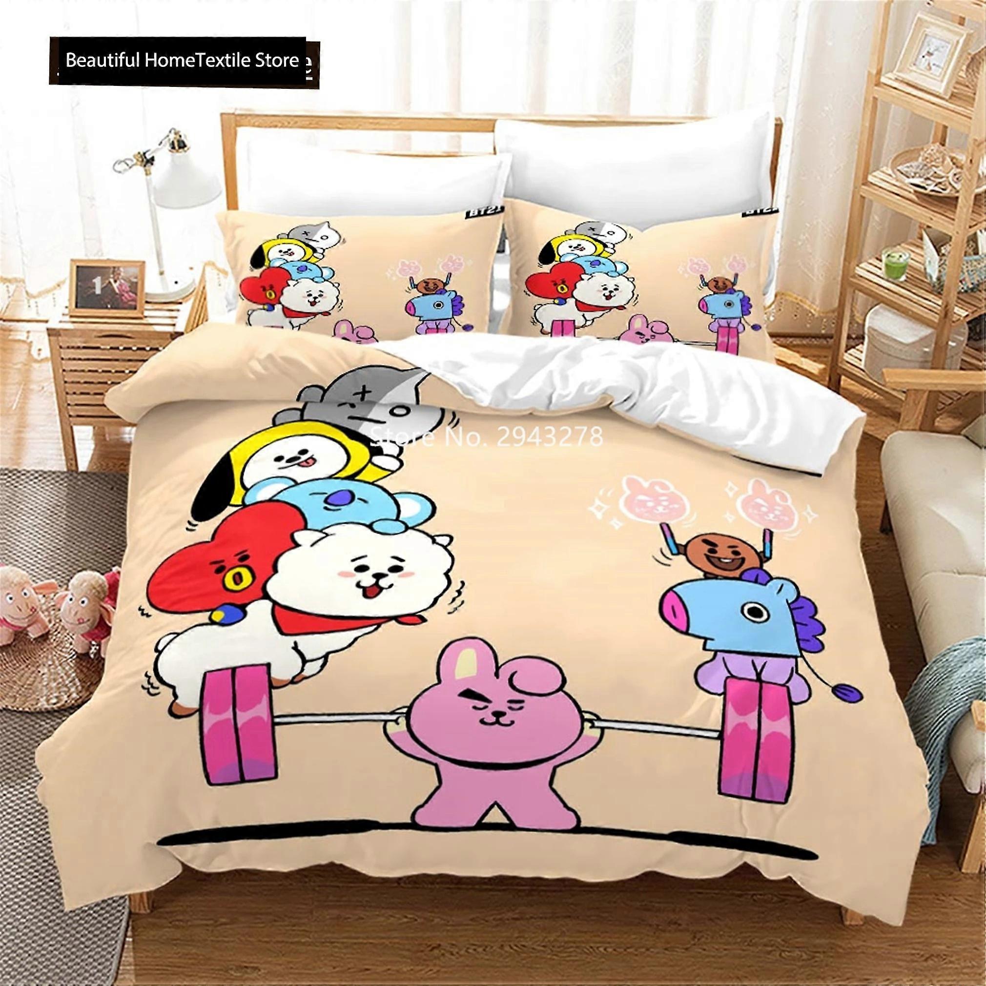 f1101 Lakan Härlig Cartoon Series Design Bekvämt Påslakan Örngott Sängkläder Set Pojkar Sovrum Dekoration Hem Textil Lakan Rt