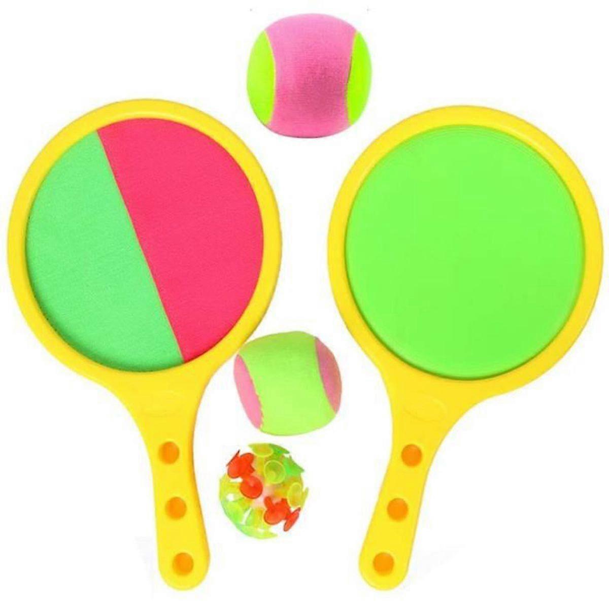 Beach Scratch Racket Sports Game, Tennis Baseball Summer Game Beach Toys with 2 Balls Two Game Modes Outdoor Toys