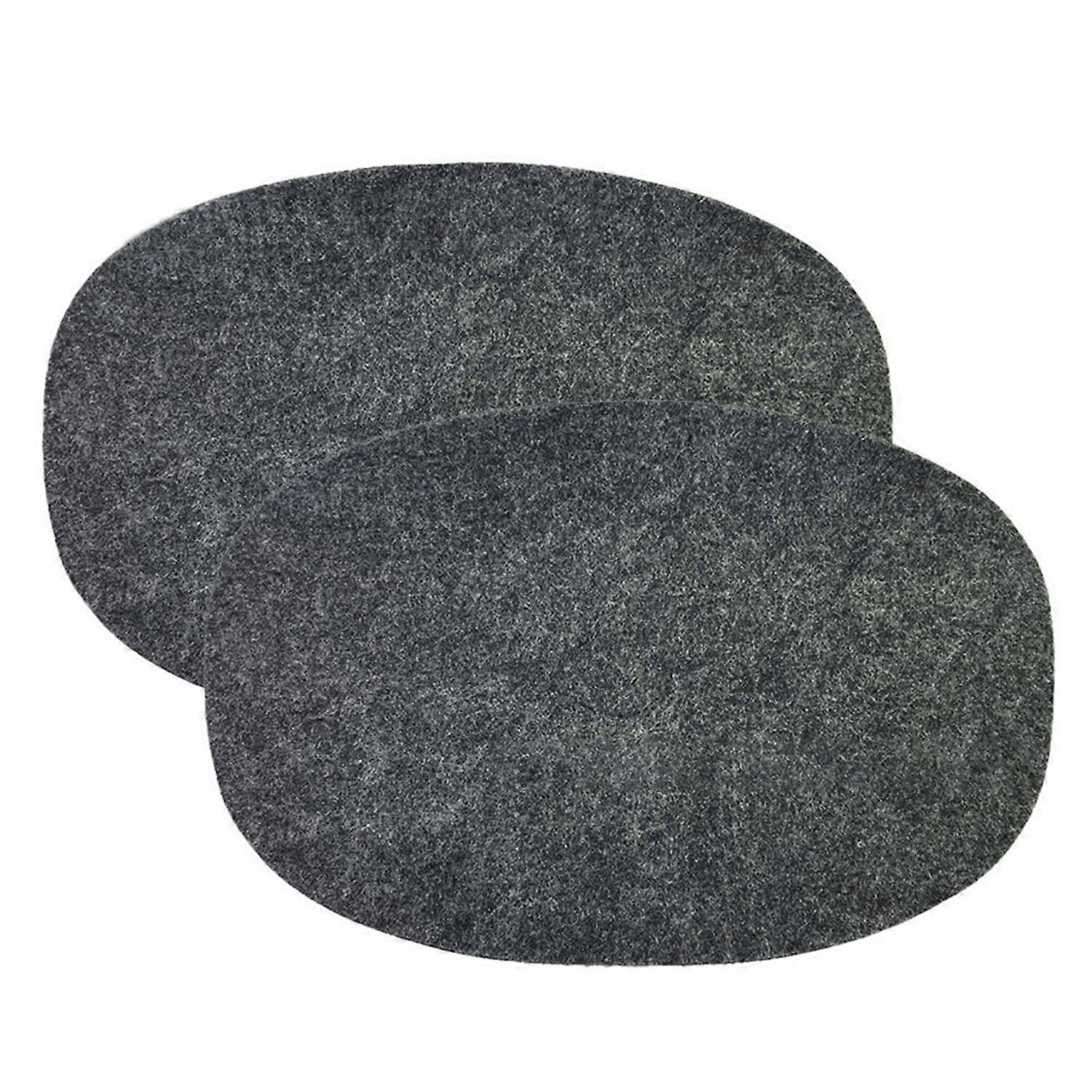 2Pcs Heat Proof Mats Wide Applications Anti-Scalding Reusable Non Slip Non-stick Protector Oval