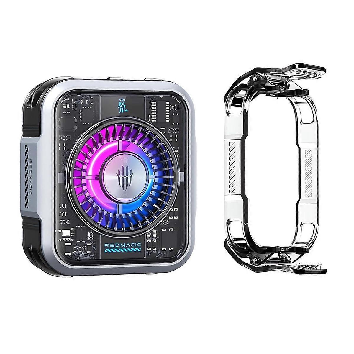 Magnetic Phone Cooler 5 Pro,Phone Radiator Fan with RGB LED 36W Cellphone Cooling Fan for IOS/Android Heatsink Cooling