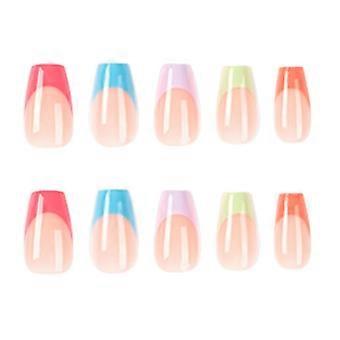 Het Franse Vijf Model van de de Manicure Heldere Kleur van de Kleurentip Charmant Aantrekkelijk Geleilijm