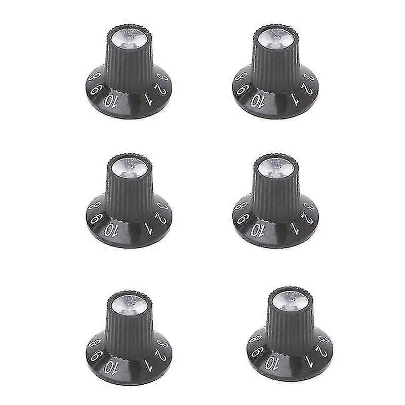 6 יחידות גיטרה כפתור מגבר עוקף כפתורי נפח בקרת טון עבור פנדר חלקי