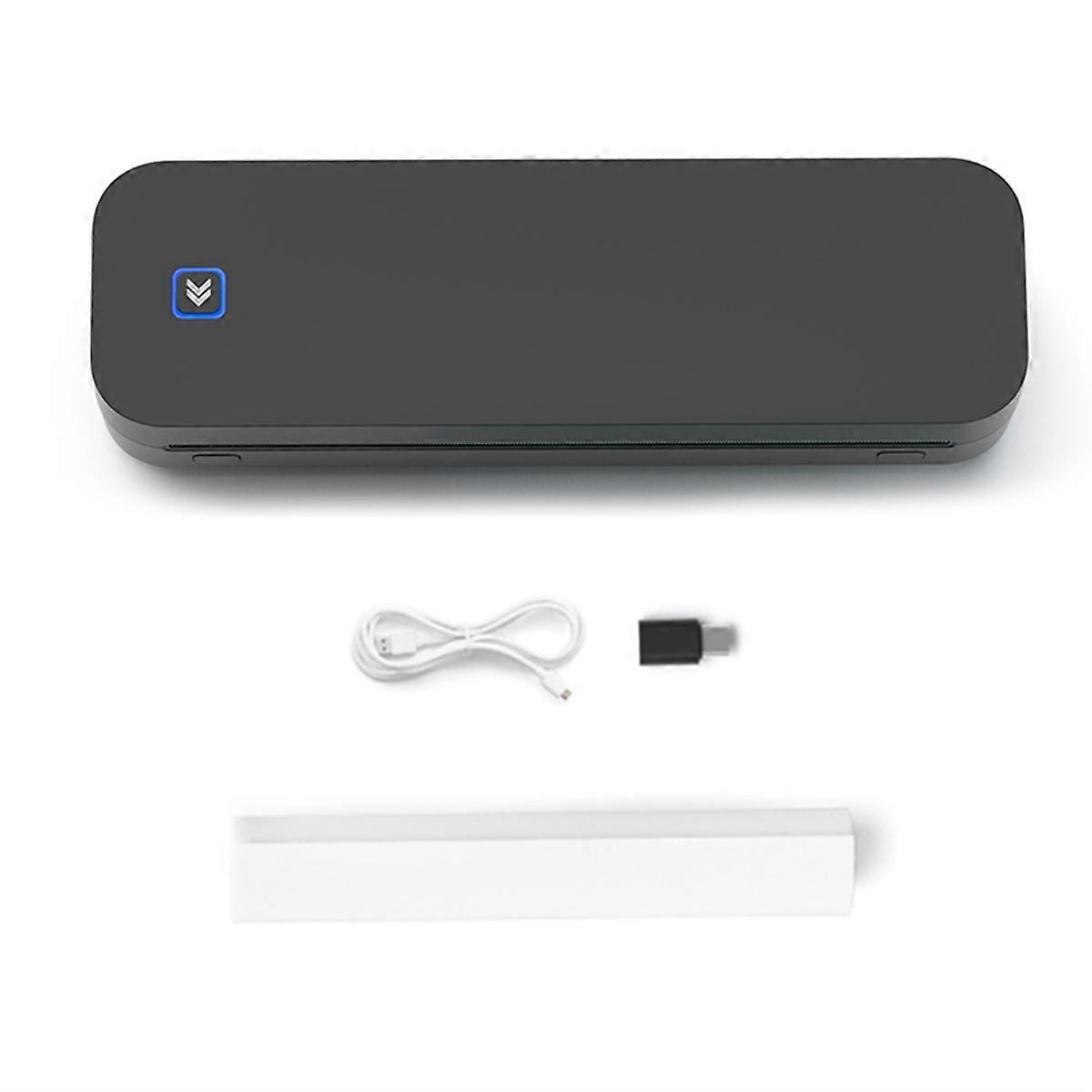 Portable A4 Thermal Printer Inkless for Office Photo PDF Document Memo Stencil Printing Black