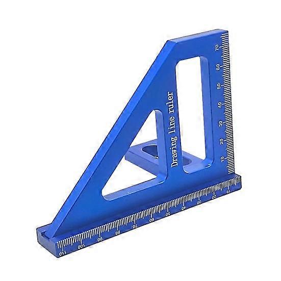 3D Multi-Angle Measuring Ruler High Precision Lightweight Portable 45/90 Degree Aluminum Alloy